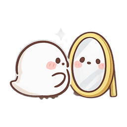 Cục bông soi gương với ánh sao